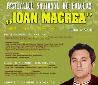 Harta dansului popular din România,  creionată la Festivalul „Ioan Macrea” 
