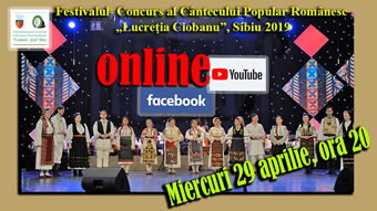 Momente de excepție din cadrul ediției 2019 a Festivalului „Lucreția Ciobanu” transmise online în perioada 29 aprilie-15 mai 2020